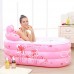 Bathtubs Freestanding Folding Children's Bath tub Adult Inflatable tub with Back Bath Thick Plastic Bath tub with air Pump (Color : Pink  Size : 1307570cm) - B07H7JWMM5